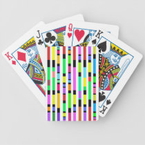 Many Colourful Stripes playing cards