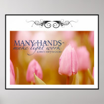 Many Hands Custom Poster