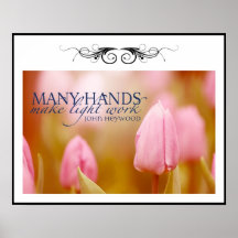 Many Hands Custom Poster