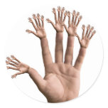 Many Hands Round Sticker