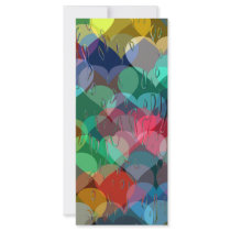 many hearts behind wet glass rack cards