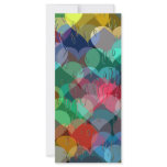 many hearts behind wet glass rack cards