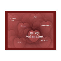 MANY HEARTS ~ Candy Hearts postcards