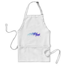 Many Horses (blues) Apron
