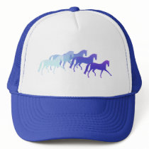 Many Horses (blues) Trucker Hats