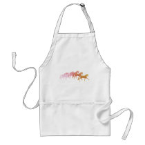 Many Horses  (pink to rust) aprons