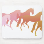 Many Horses  (pink to rust) Mouse Pad