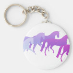 Many Horses (purples) Keychains