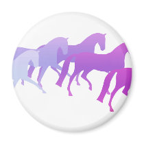 Many Horses (purples) magnets