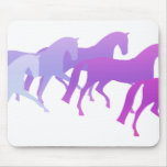 Many Horses (purples) Mouse Mat