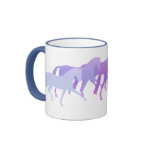 Many Horses (purples) Mugs