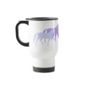 Many Horses (purples) mugs by dogsandhorses Many Horses (purples) mugs