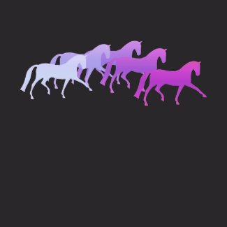 Many Horses (purples) shirt
