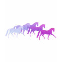 Many Horses (purples) t-shirts