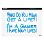 Many Lives Gamer 15" Laptop Decal