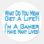 Many Lives Gamer Sticker