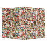 Many Many Many Santas 3 Ring Binders