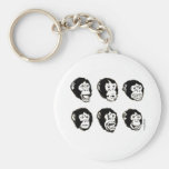 Many Moods of Mr. Chimp keychains