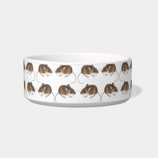 Many Mousies Field Mouse Pet Bowl Cat Food Bowls Zazzle