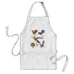 Many Multicolored Hummingbirds on an Apron