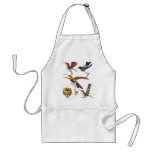 Many Multicolored Hummingbirds on an Apron