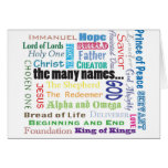 Many Names Greeting Card