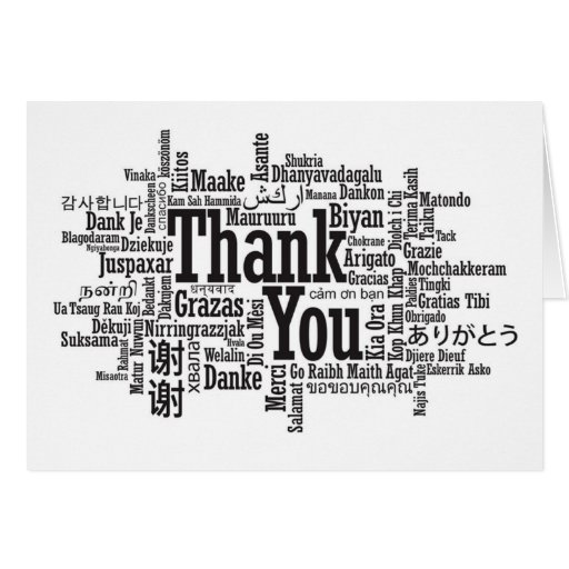 Many Waysmany Reasons To Say Thank You Card Zazzle 6576