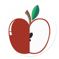 Manzanita Kokeshi Apple Sticker stickers