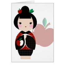 Manzanita Kokeshi Card