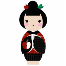 Manzanita Kokeshi Escultura Fotográfica