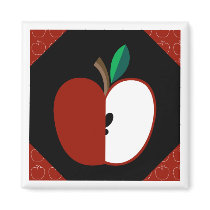 Manzanita Kokeshi Kimono Design Magnet magnets