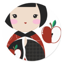 Manzanita Kokeshi Sticker stickers