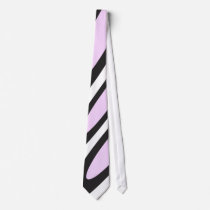 MAO Black ,White and Pink Tie