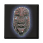 Maori Carved Mask - Magnet