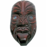 Maori Carved Mask Photo Cut Out
