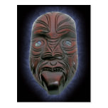 Maori Carved Mask - Postcard