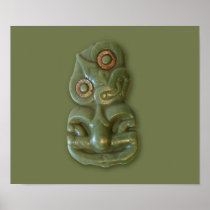 Maori Hei-Tiki Poster