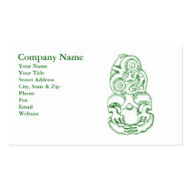 Maori Hei-Tiki Sketch Business Card