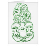 Maori Hei-Tiki Sketch Card
