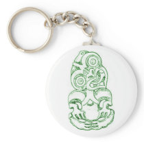 Maori Hei-Tiki Sketch Keychain