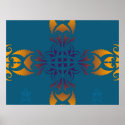 Maori inspired tattoo print