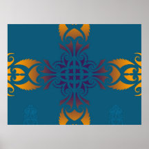 Maori inspired tattoo print