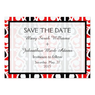 Maori Kowhaiwhai New Zealand Wedding 5x7 Paper Invitation Card