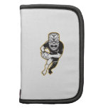 Maori Mask Rugby Player Running With Ball Fending Folio Planners