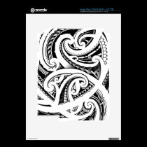 Maori tattoo design with koru/fern pattern skins