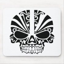 Maori Tattoo Mask Skull Mousepads