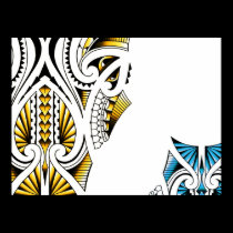 Maori tribal tattoo artwork posters