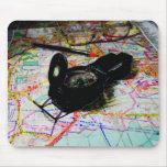 Map and Compass Traval Planning mousepads