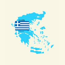 Map and Flag of Greece Shirt