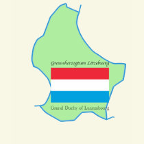 Map and Flag of Luxenbourg Shirt